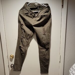 Refuge Olive Skinny Jeans
